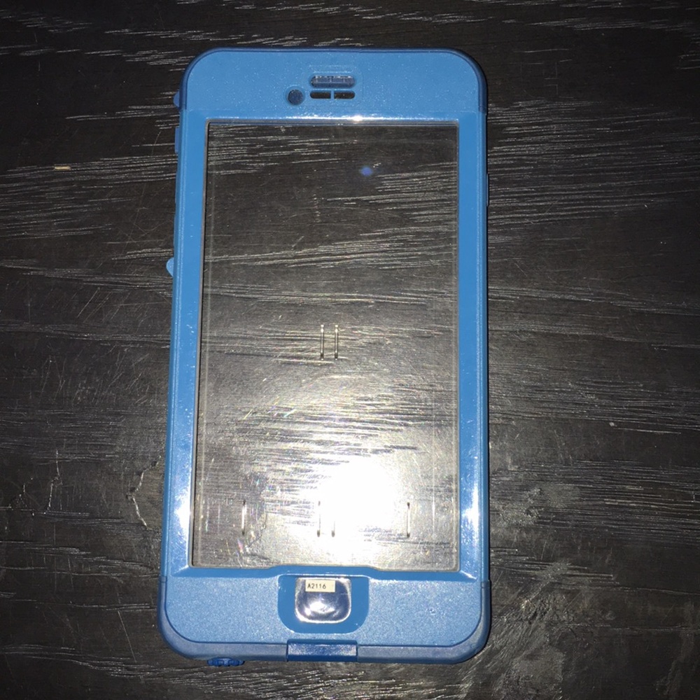 Blue/clear LifeProof iPhone 6s Plus case